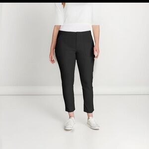 🆕Eddie Bauer Horizon Straight Ankle Women's Black Slim Fit Pants size 14 NWT